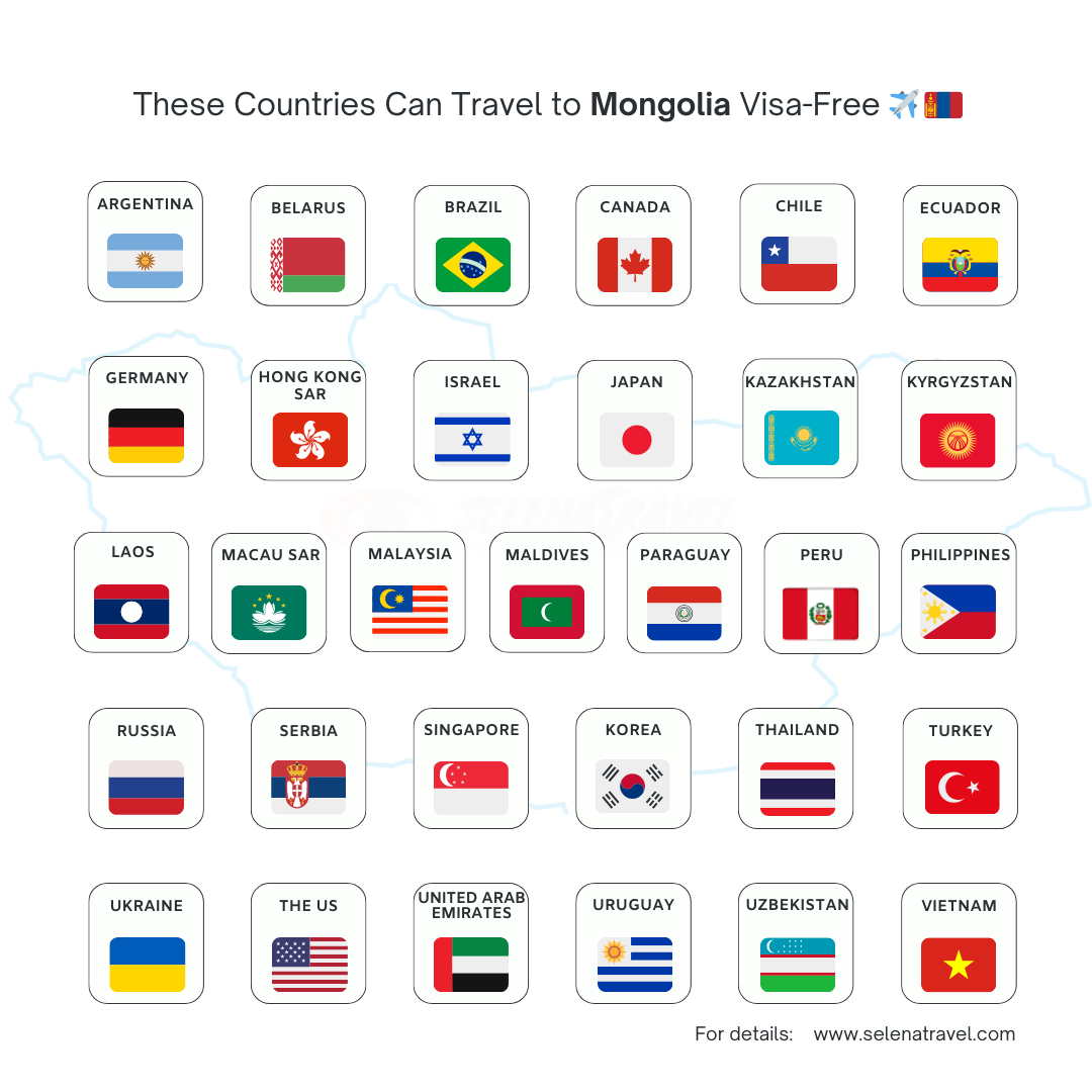 Mongolia Extends Visa-Free Travel for 34 Countries